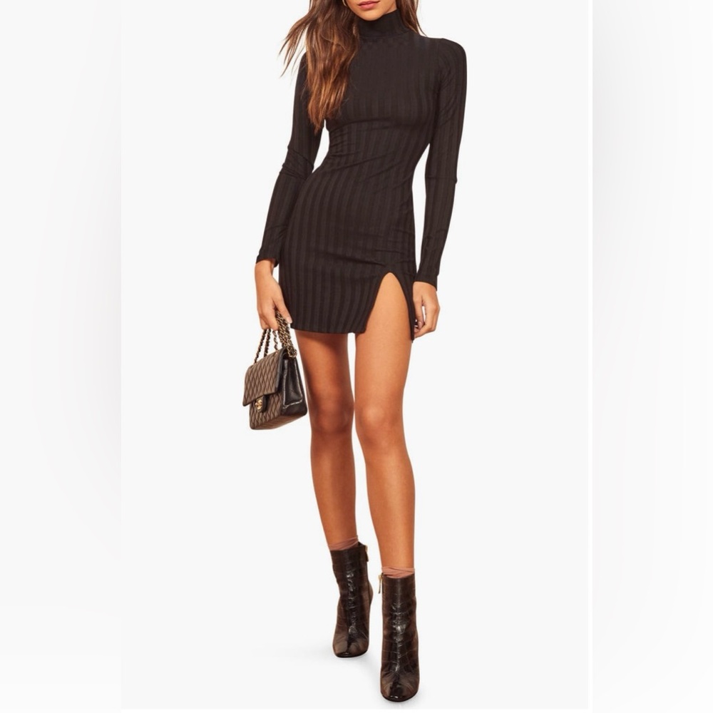 NWT REFORMATION LIBRA MINI DRESS WITH SLIT
